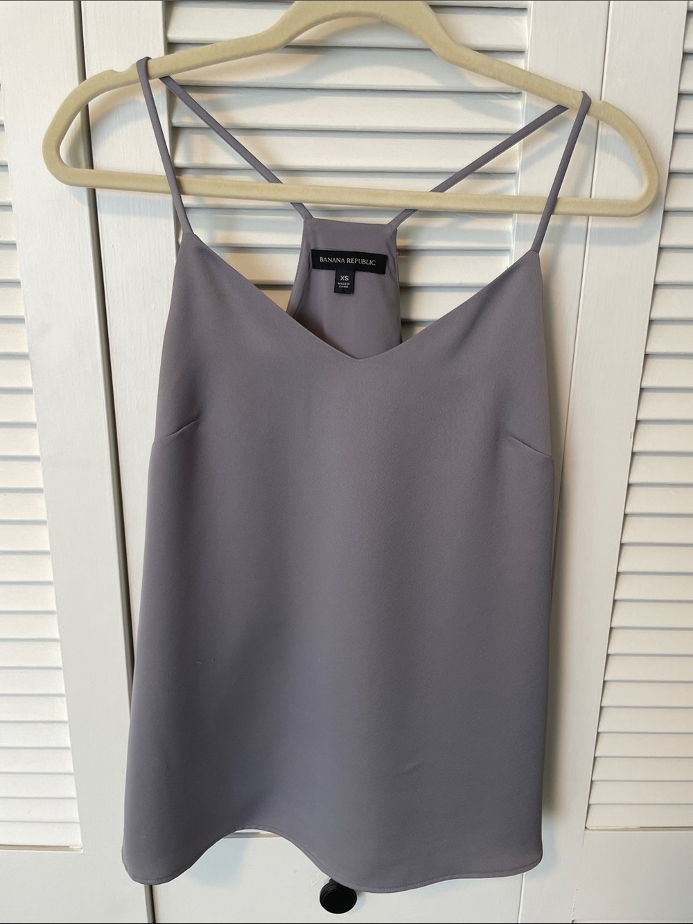 Banana Republic Gray Spaghetti Strap Cami Top